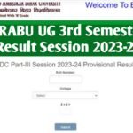 BRABU UG 3rd Semester Result 2025: Session 2023-27, BA, BSc & BCom Check Here